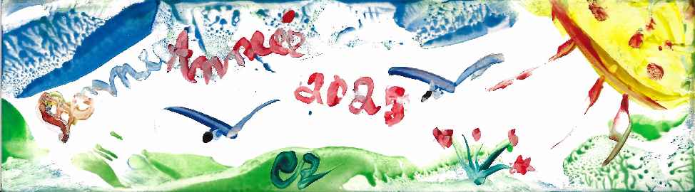 Bonne anne 2025. Peinture  la cire de Catherine Rault-Crosnier.