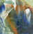 Peinture à la cire de Catherine Réault-Crosnier intitulée Discrétion féminine