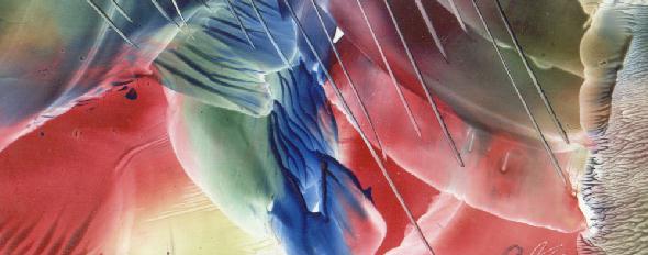Peinture à la cire de Catherine Réault-Crosnier intitulée Ivresse de la douleur.