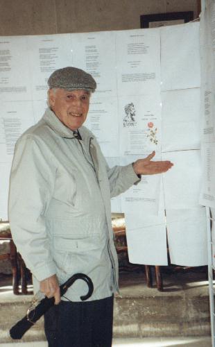 Léo-Armand OUARY au Mur de poésie de Tours 2000
