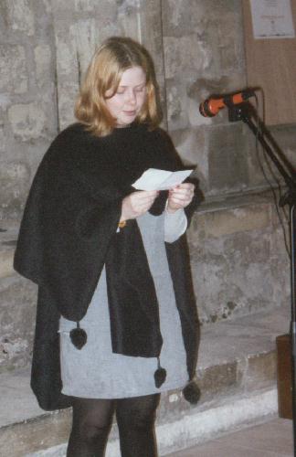 Émilie PROUST au Mur de poésie de Tours 2000.