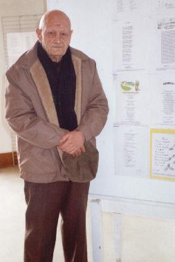 Pierre CROSNIER au Mur de poésie de Tours 2001.