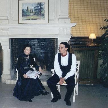 Jacqueline LEMATRE et Philippe HERMAND de l'association Lettres de Cristal.