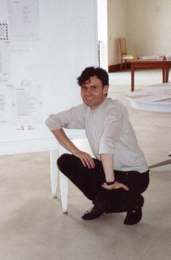 Éric POTTIER au Mur de poésie de Tours 2001.