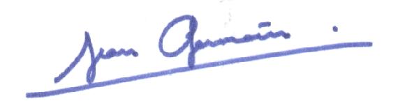 Signature de Jean GERMAIN.