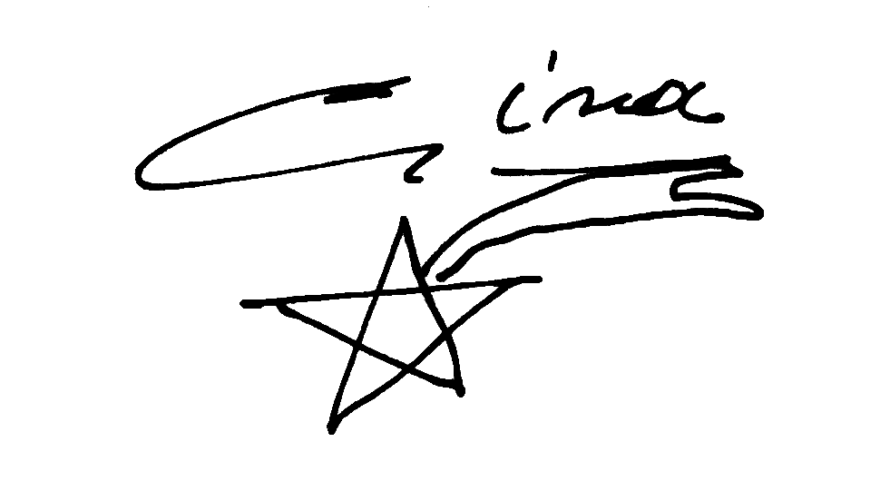 Signature de Gina Noël.