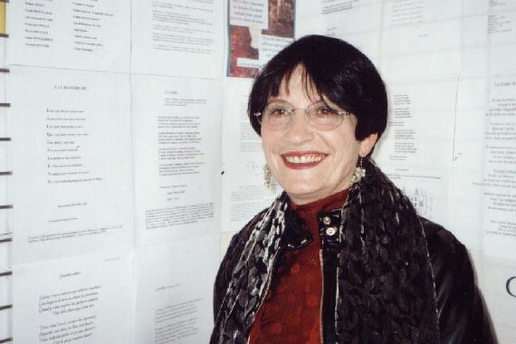 Catherine BANKHEAD au"Mur de poésie de Tours" 2002.