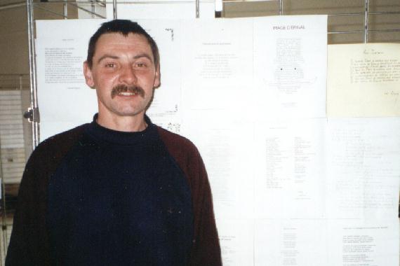 Jérôme GUÉRIN au "Mur de poésie de Tours" 2002.