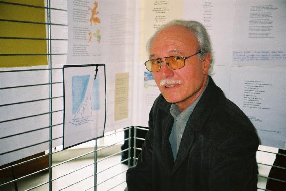 Jean-Michel PETIT au "Mur de posie de Tours" 2002.