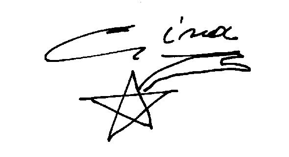 Signature de Gina NOËL.
