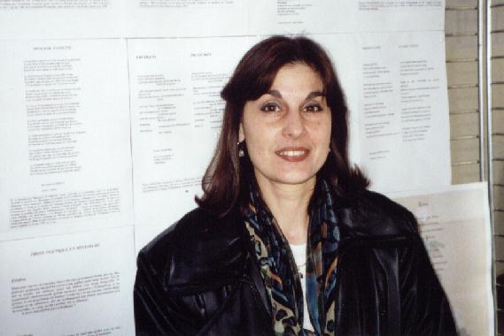 Lilia PANOVA au "Mur de poésie de Tours" 2002.