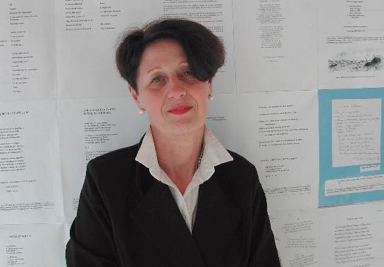 Françoise RIBERA au Mur de poésie de Tours 2003.