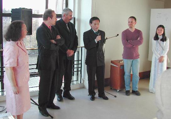 Inauguration du "Mur de poésie de Tours" 2003 - Réponse de Monsieur Tran Quang THU, premier secrétaire de l'ambassade du Vietnam à Paris.