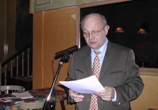 Guy LECLERC au Banquet de la posie de Tours, le 16 mars 2003.