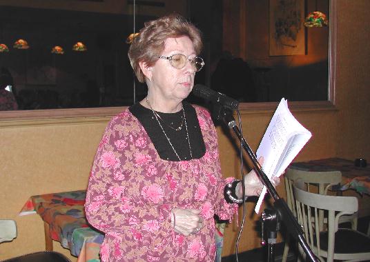 Valentine MAGÈVE au Banquet de la poésie, le 16 mars 2003 à Tours.