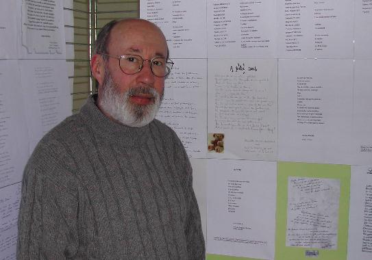 Jean BOZIER au Mur de poésie de Tours 2003.