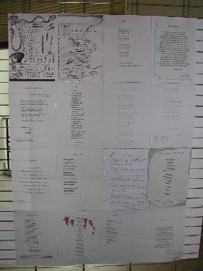 Panneau n 2 des potes de Touraine expos au "Mur de posie de Tours" 2003.