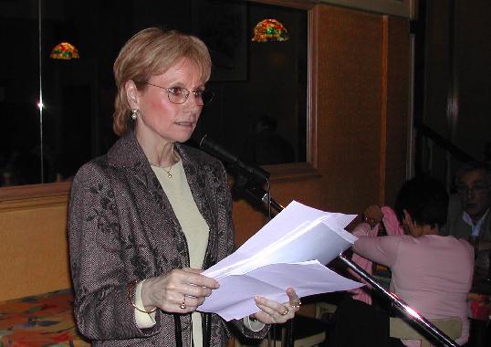 Marie-Claude ROYER au Banquet de la posie de Tours, le 14 mars 2004.