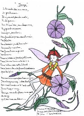 MESSAGE, poème de Pascale PICAULT exposé au "Mur de poésie" de Tours 2004.