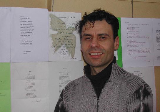 Éric POTTIER au Mur de poésie de Tours 2004.