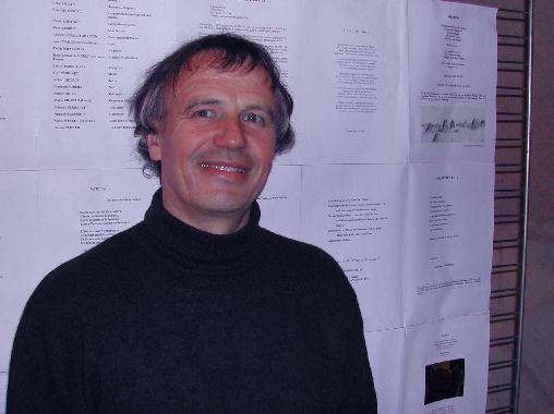 Joël CORMIER au Mur de poésie de Tours 2005.