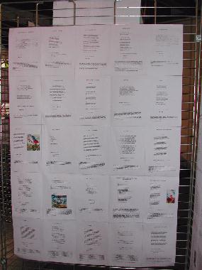 Panneau n° 2 des poètes dont une rue de Tours porte le nom, exposé au Mur de poésie de Tours 2005.