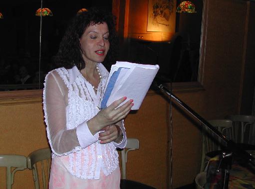 Graldine GAUTHIER au Banquet de la posie, le 13 mars 2005.