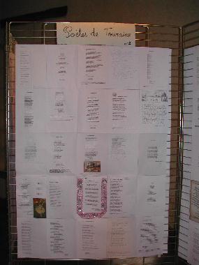 Panneau n 2 des potes de Touraine expos au Mur de posie de Tours 2005.