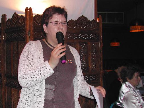 Marie-José LEBEIGLE au Banquet de la poésie, le 12 mars 2006 à Tours.