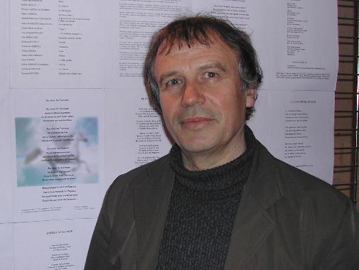 Joël CORMIER au Mur de poésie de Tours 2006.