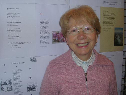 Anne MAILLET au Mur de poésie de Tours 2006.