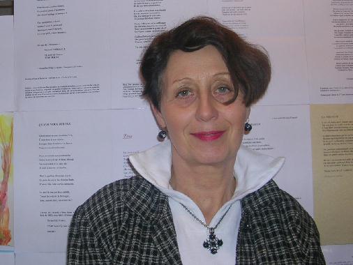 Françoise RIBERA au Mur de poésie de Tours 2006.