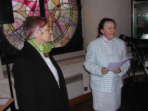 Inauguration du "Mur de poésie de Tours" 2006 - Présentation de l'exposition par Catherine RÉAULT-CROSNIER, organisatrice.