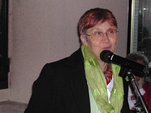 Inauguration du "Mur de poésie de Tours" 2006 - Réponse de Madame Roselyne VERNEAU-TEXIER, conseillère municipale déléguée à la culture.