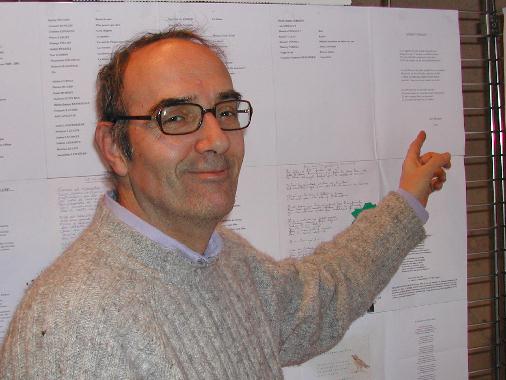 Guy BACQUIÉ au Mur de poésie de Tours 2006.