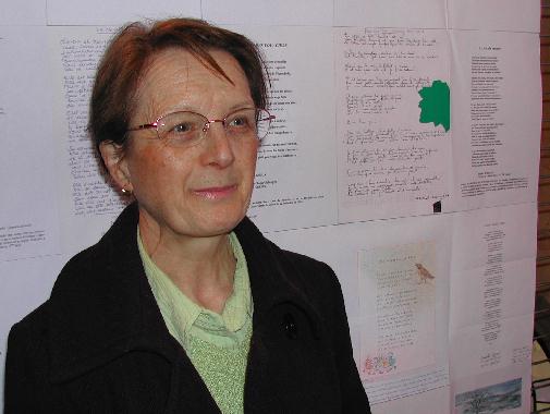 Michèle BOULESTEIX au Mur de poésie de Tours 2006.