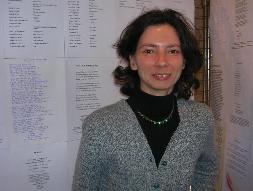 Agnès CHÊNE au Mur de poésie de Tours 2006.