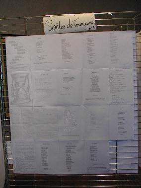 Panneau n 4 des potes de Touraine, expos au Mur de posie de Tours 2006.