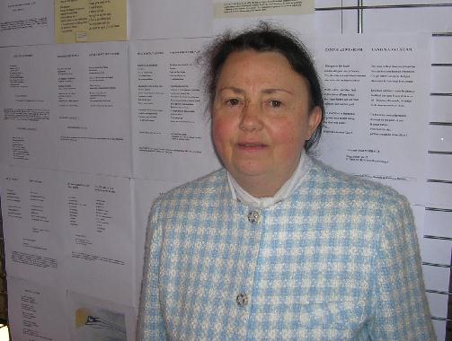 Catherine RÉAULT-CROSNIER au Mur de poésie de Tours 2006.