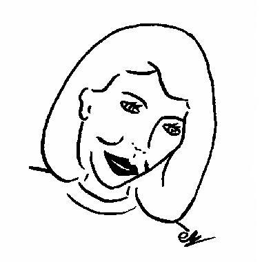 Portrait de Martine LE COZ, dessiné par Catherine RÉAULT-CROSNIER