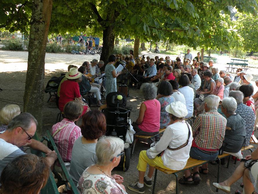 Une partie du public lors de la Rencontre littéraire consacrée à Balzac, le 23 août 2019.
